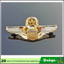 Insignia de oro metal personalizada para regalo militar